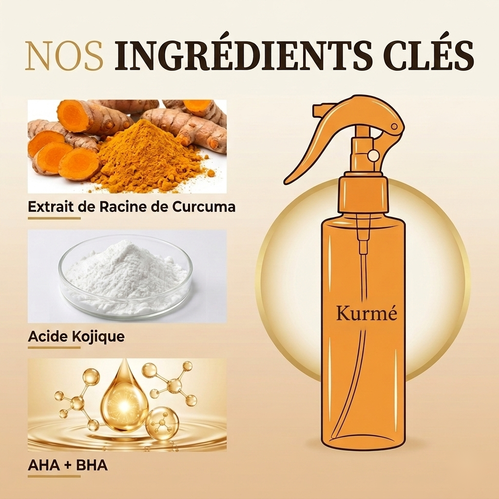 Kurmé™ — Spray Exfoliant Kojic & Curcuma